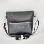 Preview: Gassitasche / Cross Bag / Hip Bag, schwarz, Blütenranken